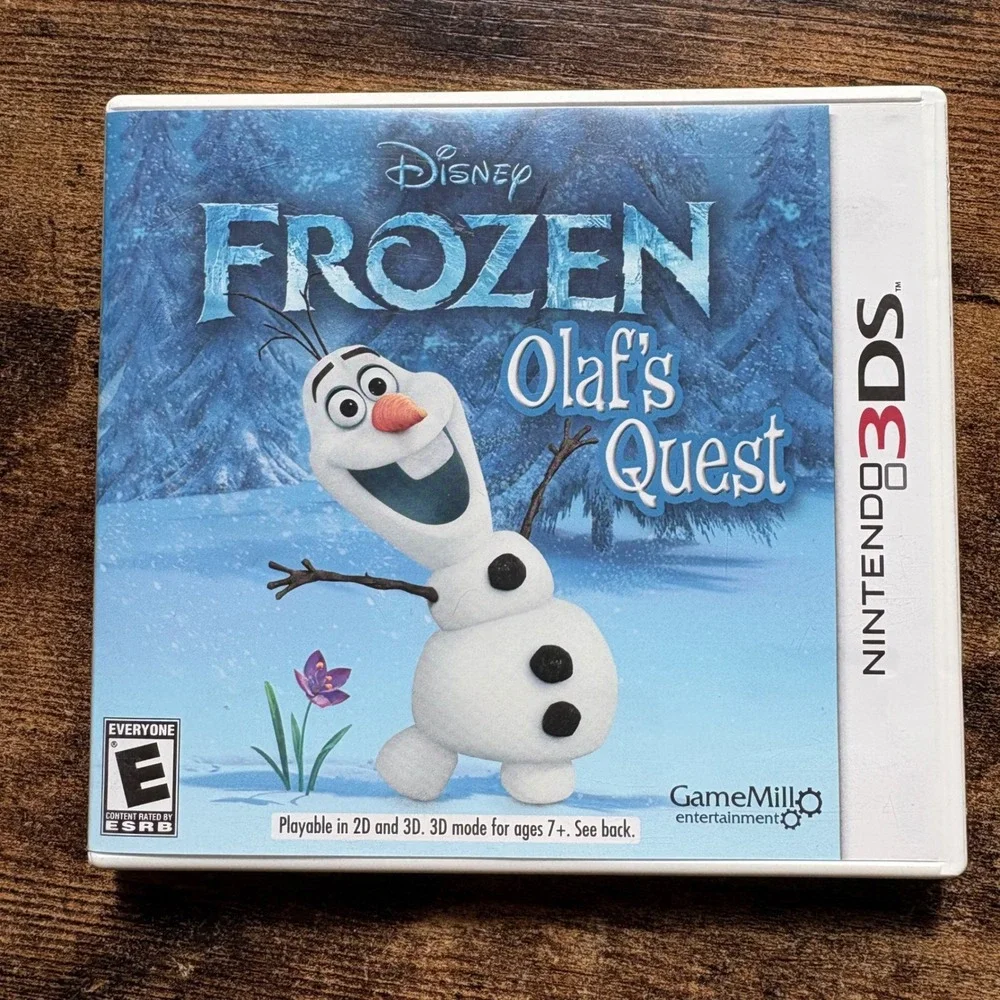 Disney Frozen Olaf's Quest Nintendo 3DS Video Game CTR-P-AEHE USA CIB